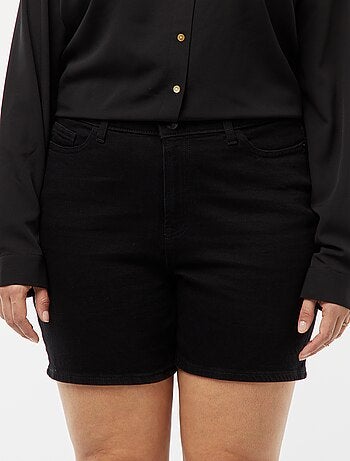 Pantaloncini a vita alta in jeans 5 tasche