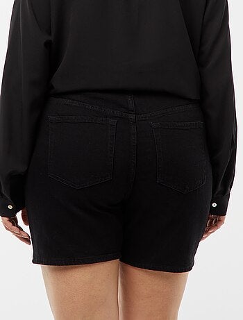 Pantaloncini a vita alta in jeans 5 tasche