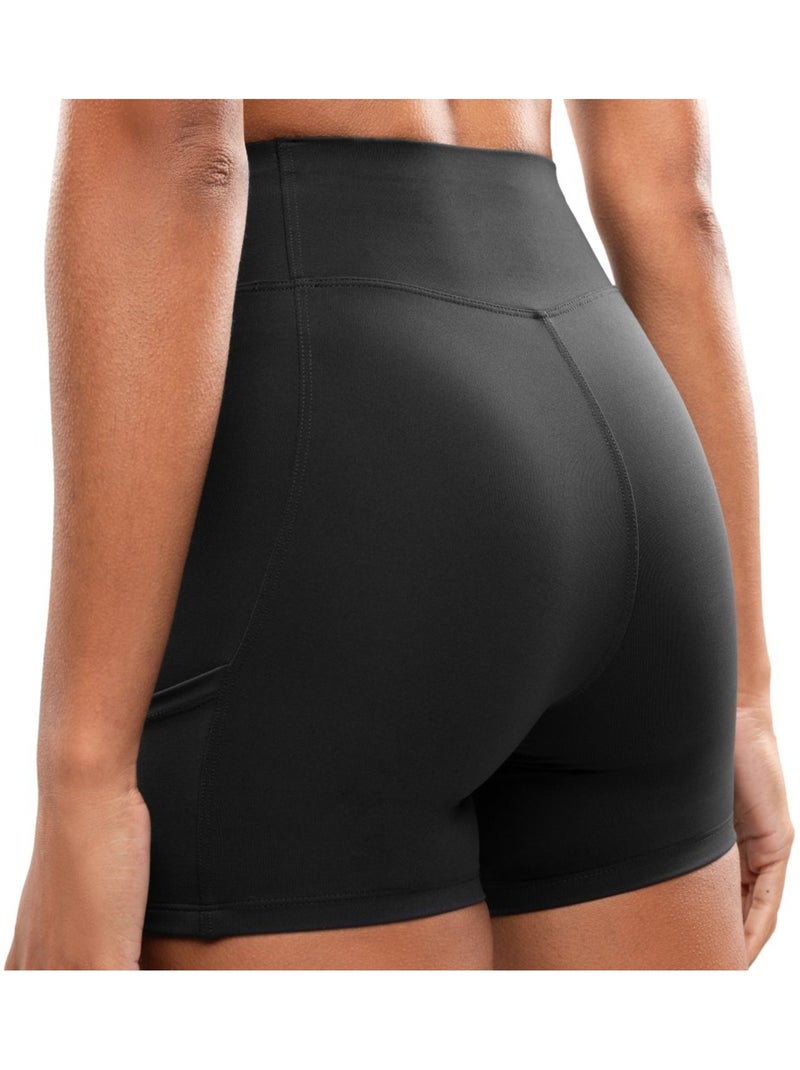 Pantaloncini aderenti da allenamento da donna fitness donna ganges Nero - Kiabi