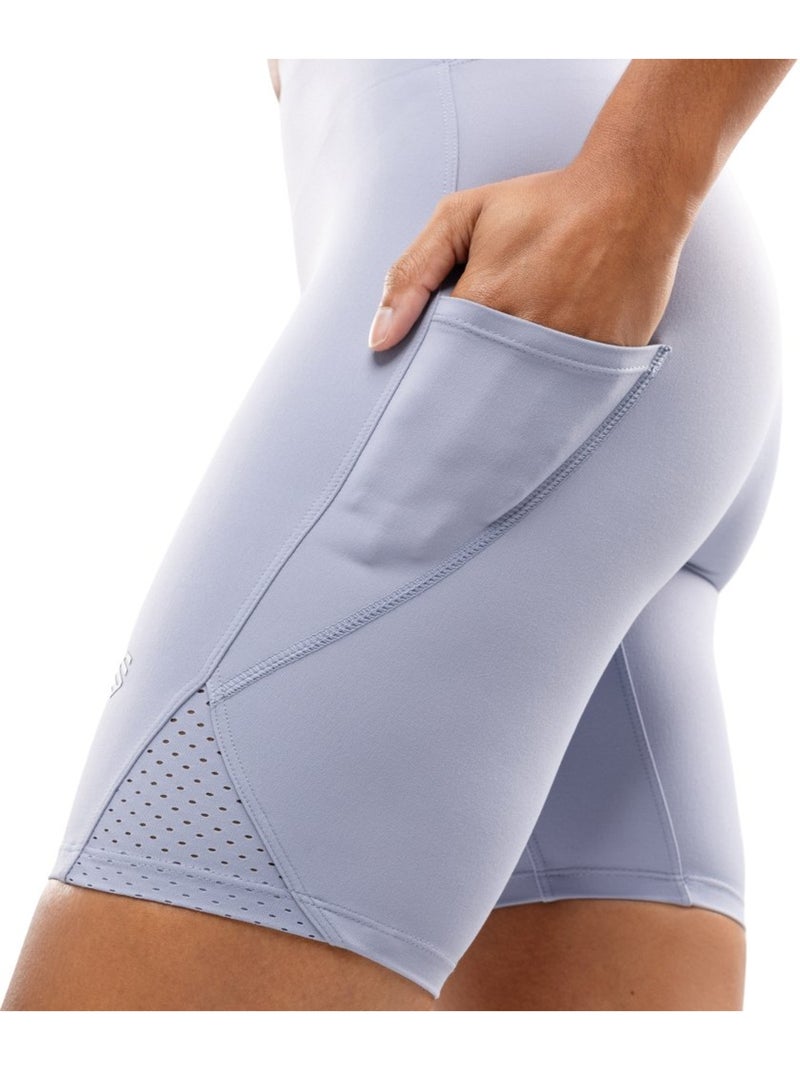 Pantaloncini aderenti da corsa da donna fitness donna thames lilac Viola - Kiabi