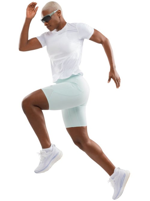 Pantaloncini aderenti da corsa da donna fitness donna thames mint - Kiabi Pantaloncini aderenti da corsa da donna fitness donna thames mint - Kiabi