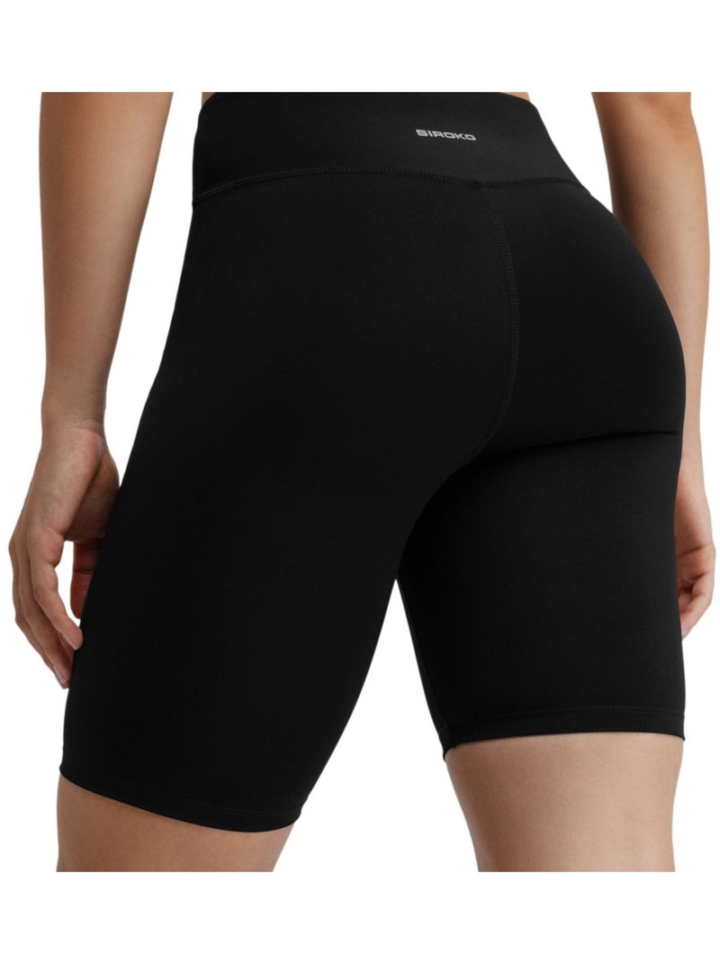 Pantaloncini aderenti da trail running da donna escursionismo donna west Nero - Kiabi