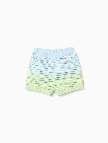 Pantaloncini all'uncinetto con effetto sfumato