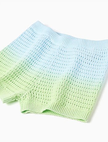 Pantaloncini all'uncinetto con effetto sfumato