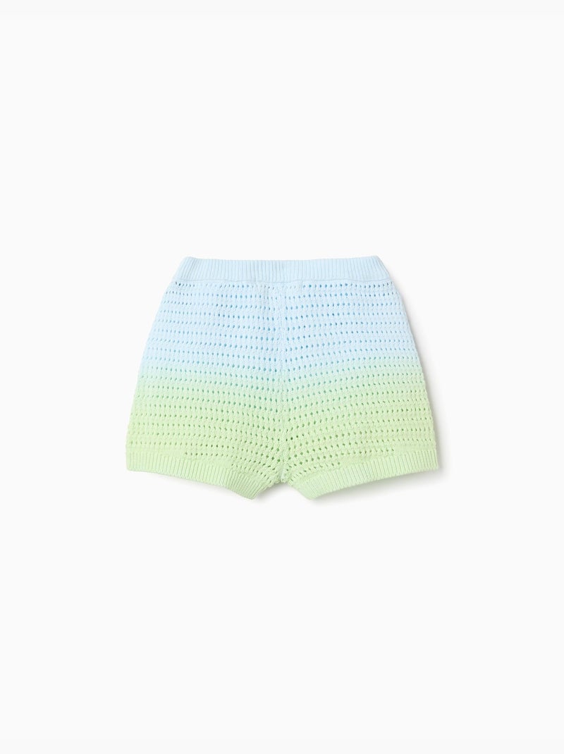 Pantaloncini all'uncinetto con effetto sfumato Blu chiaro - Kiabi