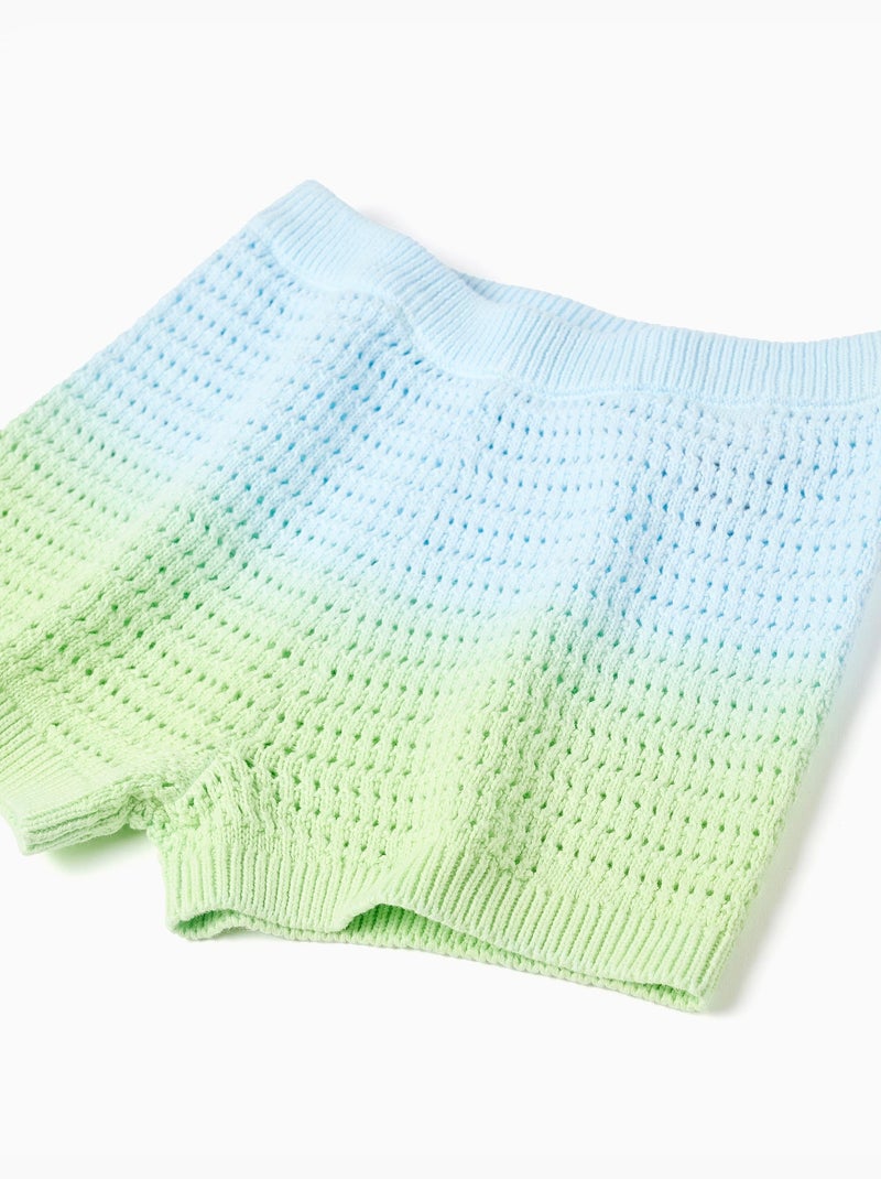Pantaloncini all'uncinetto con effetto sfumato Blu chiaro - Kiabi