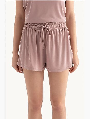 Pantaloncini basic con coulisse a vita media hiccup