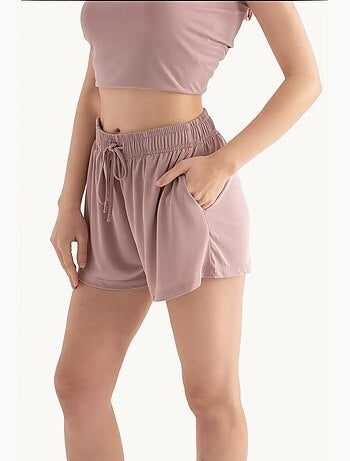 Pantaloncini basic con coulisse a vita media hiccup