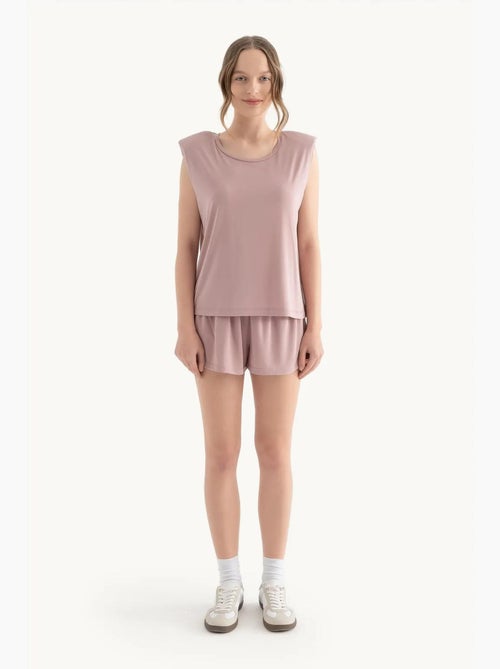 Pantaloncini basic con coulisse a vita media hiccup - Kiabi Pantaloncini basic con coulisse a vita media hiccup - Kiabi