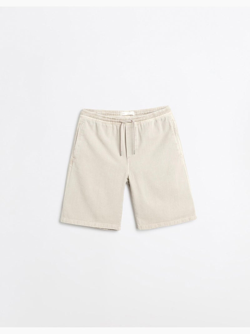 Pantaloncini bermuda twill, mo fashion Grigio - Kiabi