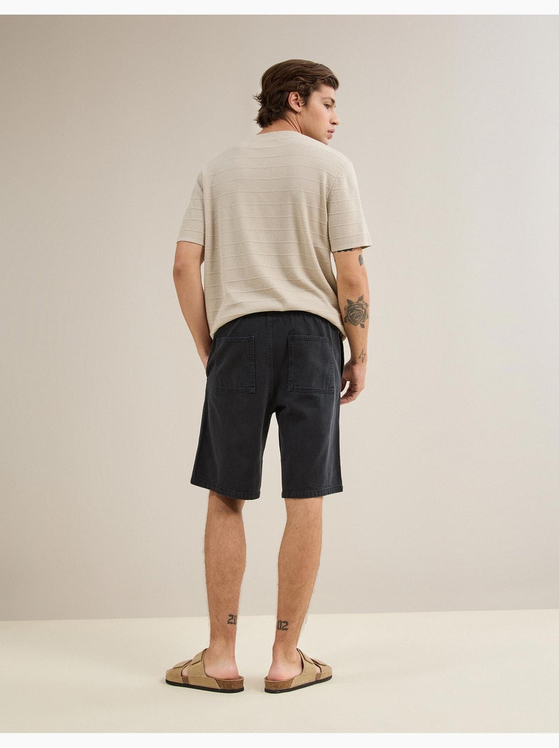 Pantaloncini bermuda twill, mo fashion Nero - Kiabi