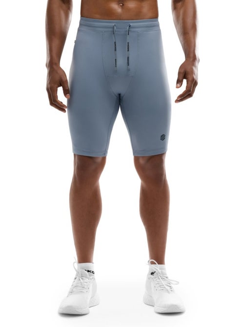 Pantaloncini biker aderenti da allenamento da uomo fitness uomo auckland - Kiabi