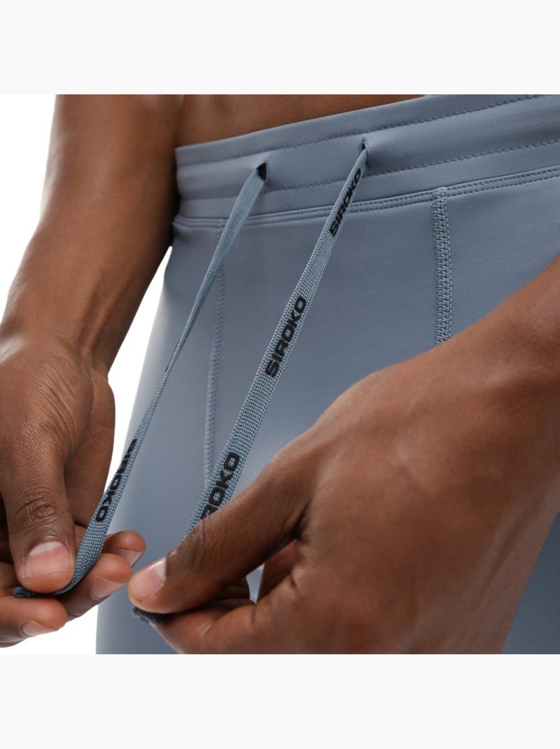 Pantaloncini biker aderenti da allenamento da uomo fitness uomo auckland Blu - Kiabi