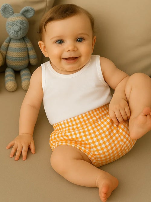 Pantaloncini bloomers in cotone biologico - Kiabi