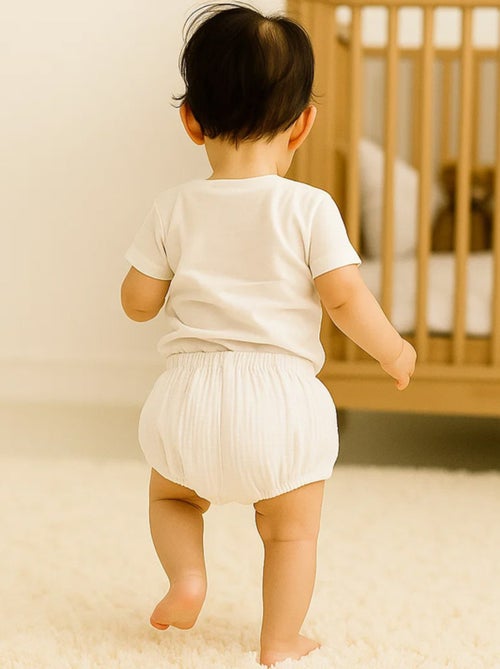 Pantaloncini bloomers in cotone biologico - Kiabi