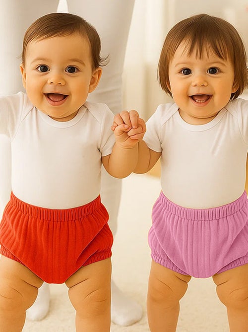 Pantaloncini bloomers in cotone biologico - Kiabi