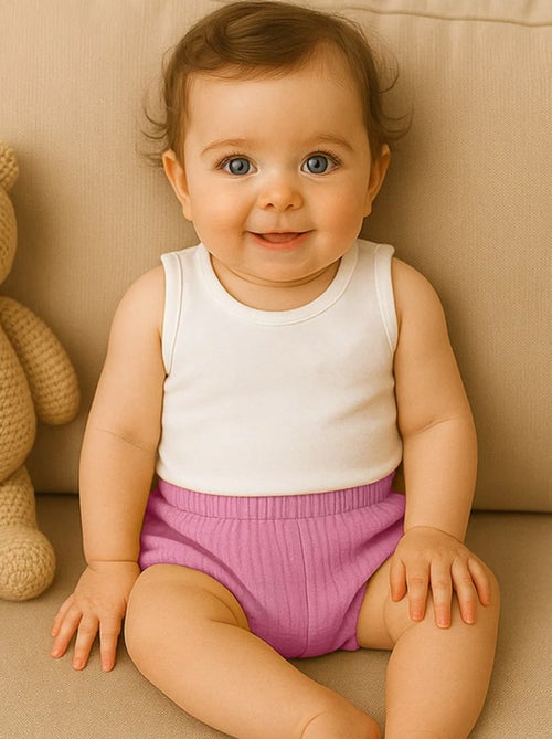 Pantaloncini bloomers in cotone biologico - Kiabi