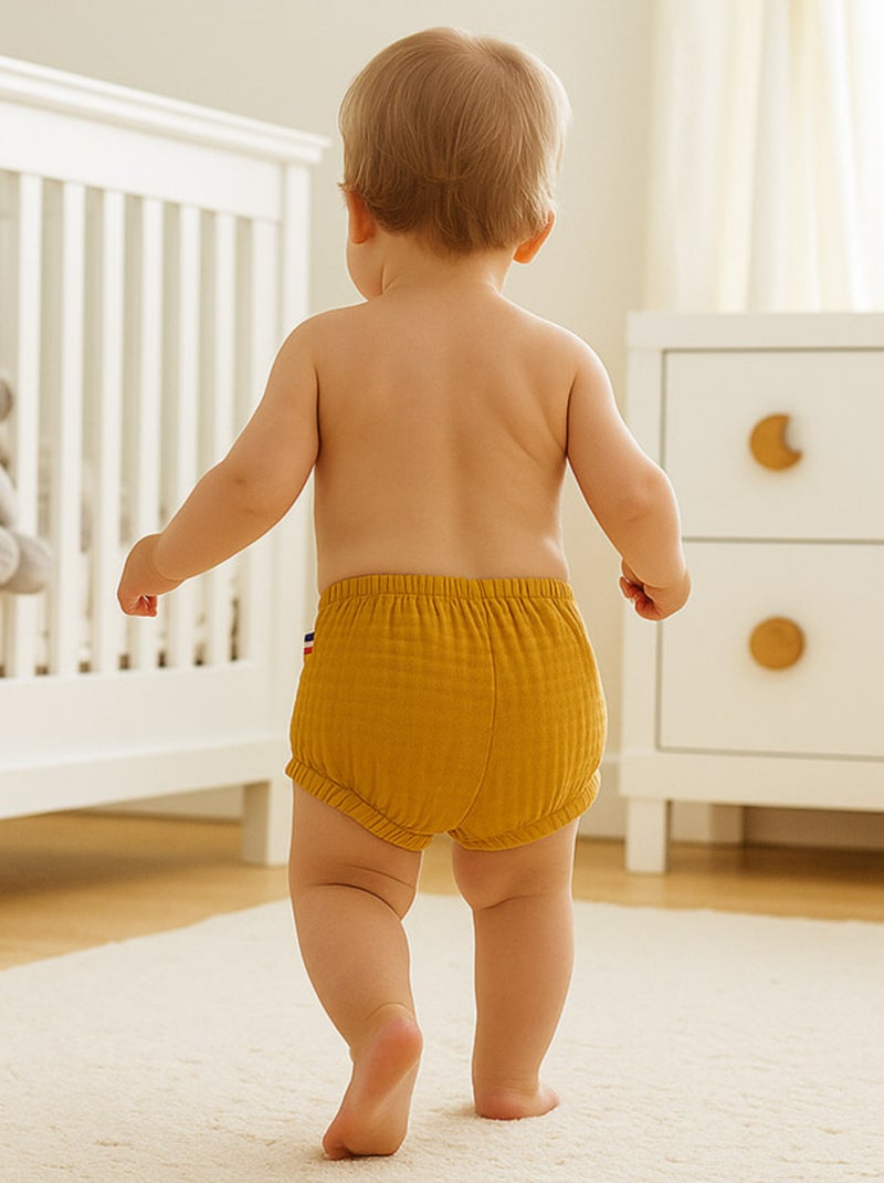 Pantaloncini bloomers in cotone biologico Verde - Kiabi