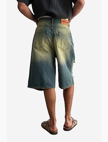 Pantaloncini capri in denim destroyed giesto