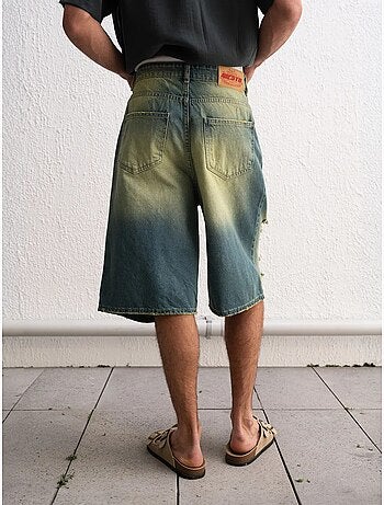 Pantaloncini capri in denim destroyed giesto