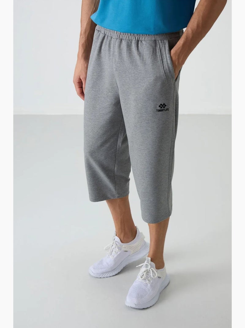 Pantaloncini capri in jersey da uomo tommy Grigio - Kiabi