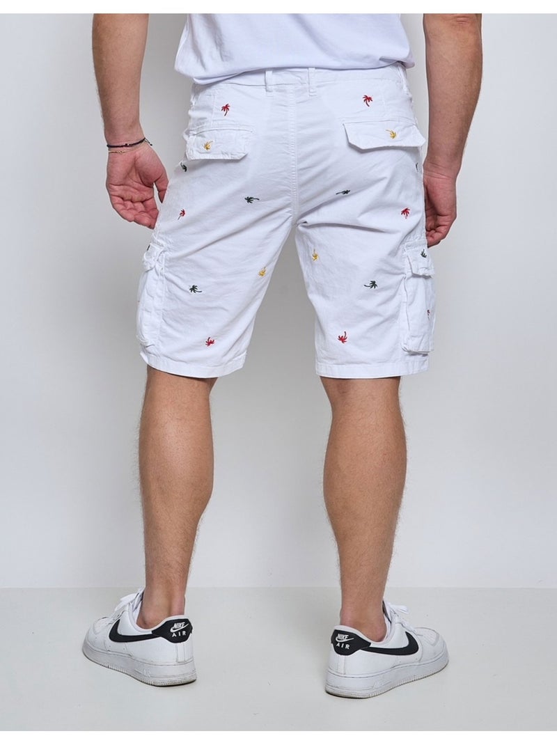 Pantaloncini Cargo a fantasia Kebello Bianco - Kiabi