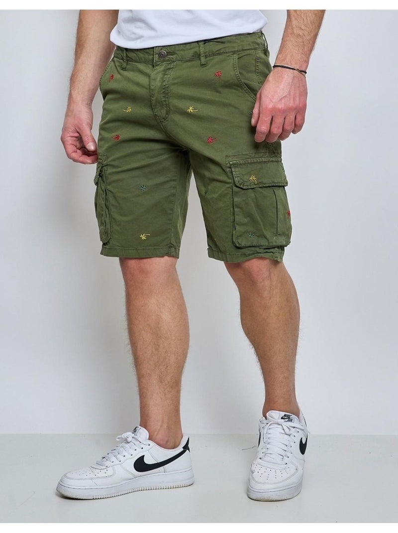 Pantaloncini Cargo a fantasia Kebello Verde - Kiabi
