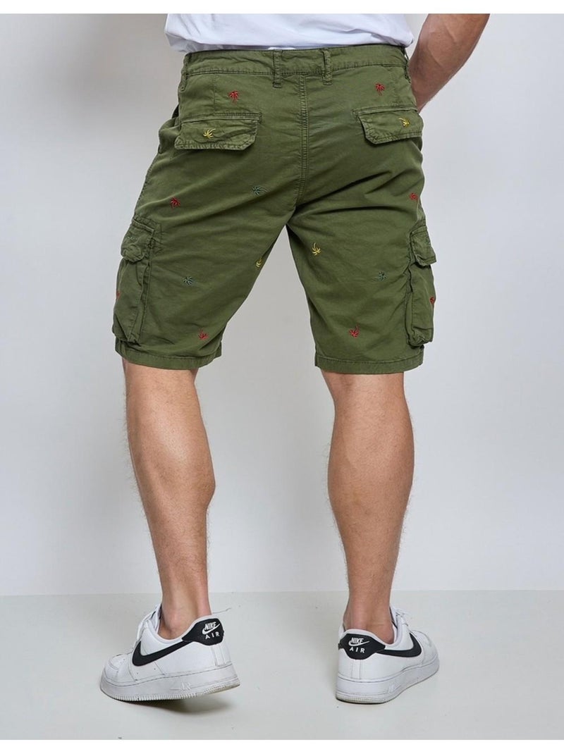 Pantaloncini Cargo a fantasia Kebello Verde - Kiabi