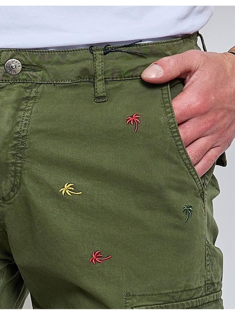 Pantaloncini Cargo a fantasia Kebello Verde - Kiabi