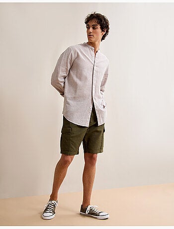 Pantaloncini cargo con lino, MO Fashion