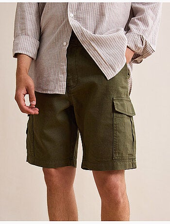 Pantaloncini cargo con lino, MO Fashion