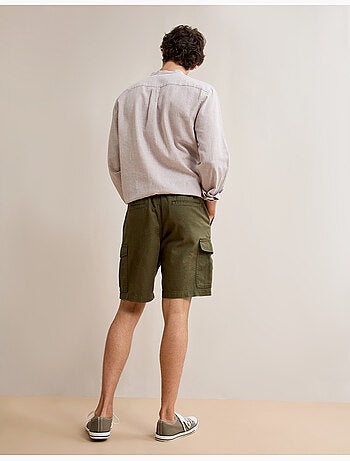 Pantaloncini cargo con lino, MO Fashion