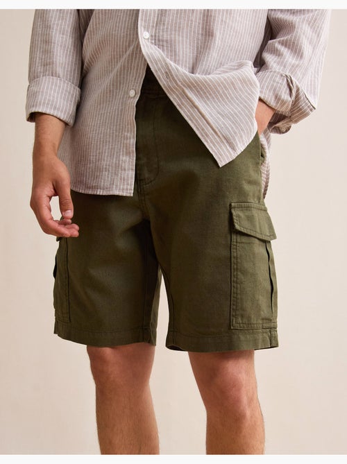 Pantaloncini cargo con lino, MO Fashion - Kiabi Pantaloncini cargo con lino, MO Fashion - Kiabi