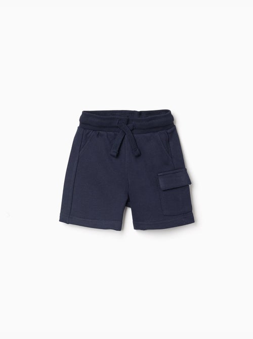 Pantaloncini cargo in felpa con coulisse - Kiabi
