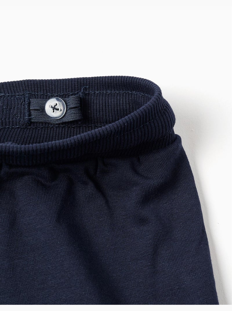 Pantaloncini cargo in felpa con coulisse Blu scuro - Kiabi