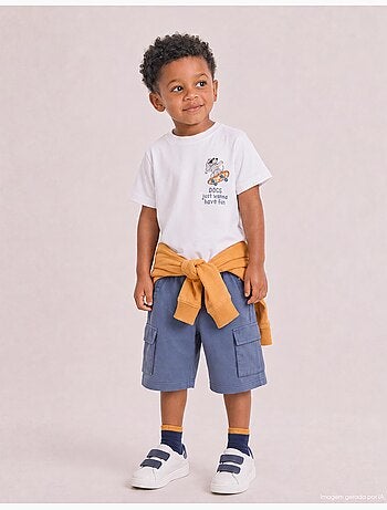 Pantaloncini cargo in pile, mo fashion