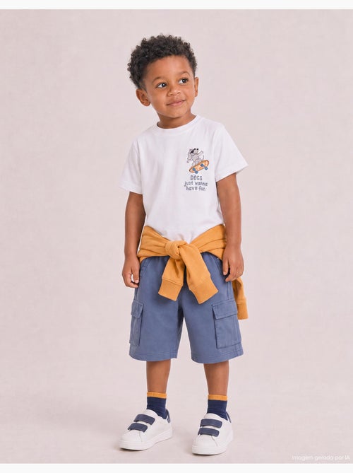 Pantaloncini cargo in pile, mo fashion - Kiabi Pantaloncini cargo in pile, mo fashion - Kiabi