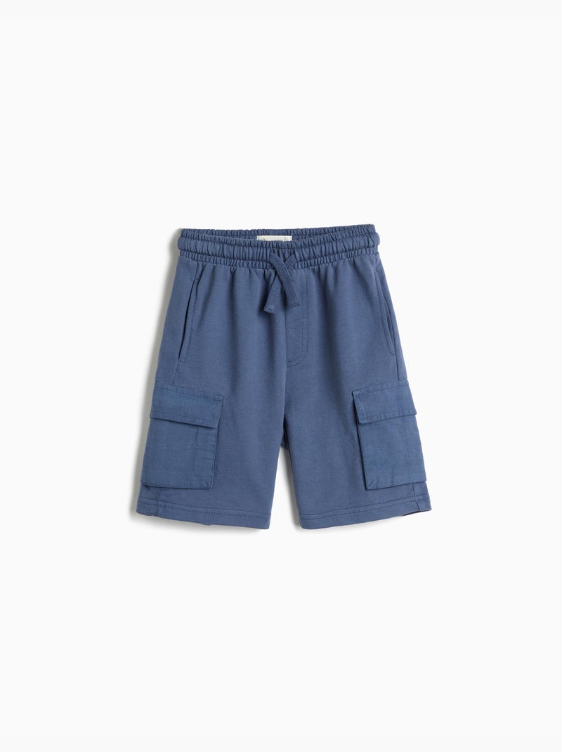 Pantaloncini cargo in pile, mo fashion Blu - Kiabi