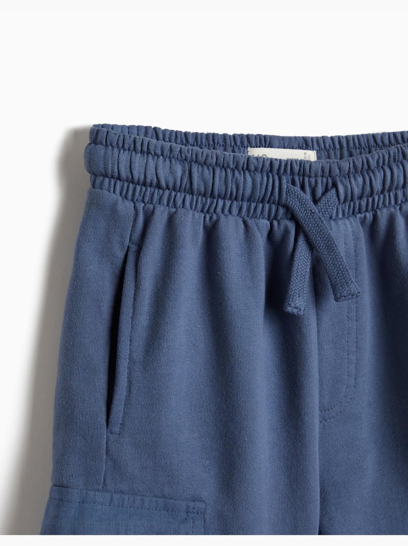 Pantaloncini cargo in pile, mo fashion Blu - Kiabi