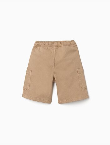 Pantaloncini cargo lunghi in twill con coulisse