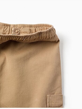 Pantaloncini cargo lunghi in twill con coulisse