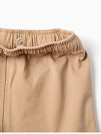 Pantaloncini cargo lunghi in twill con coulisse