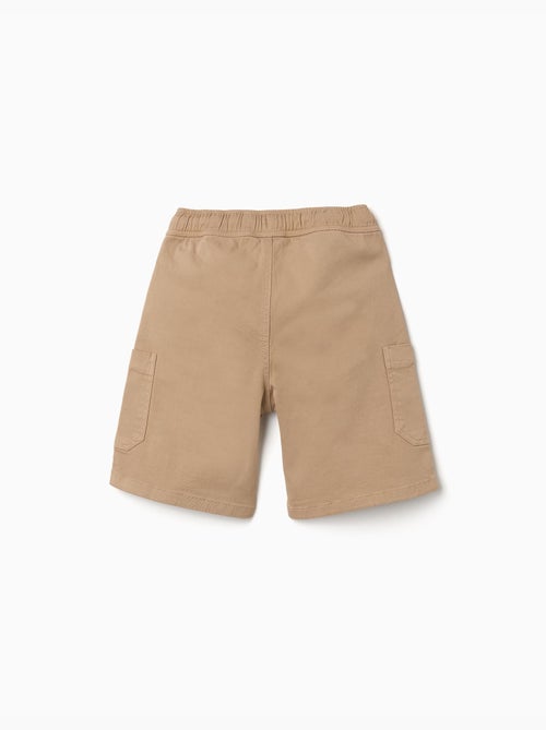Pantaloncini cargo lunghi in twill con coulisse - Kiabi