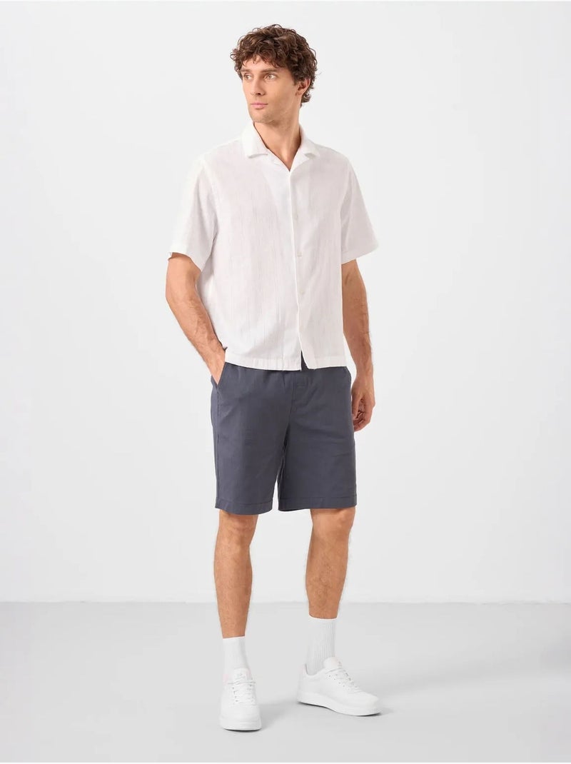Pantaloncini chino da uomo regular fit tommy Grigio nero - Kiabi