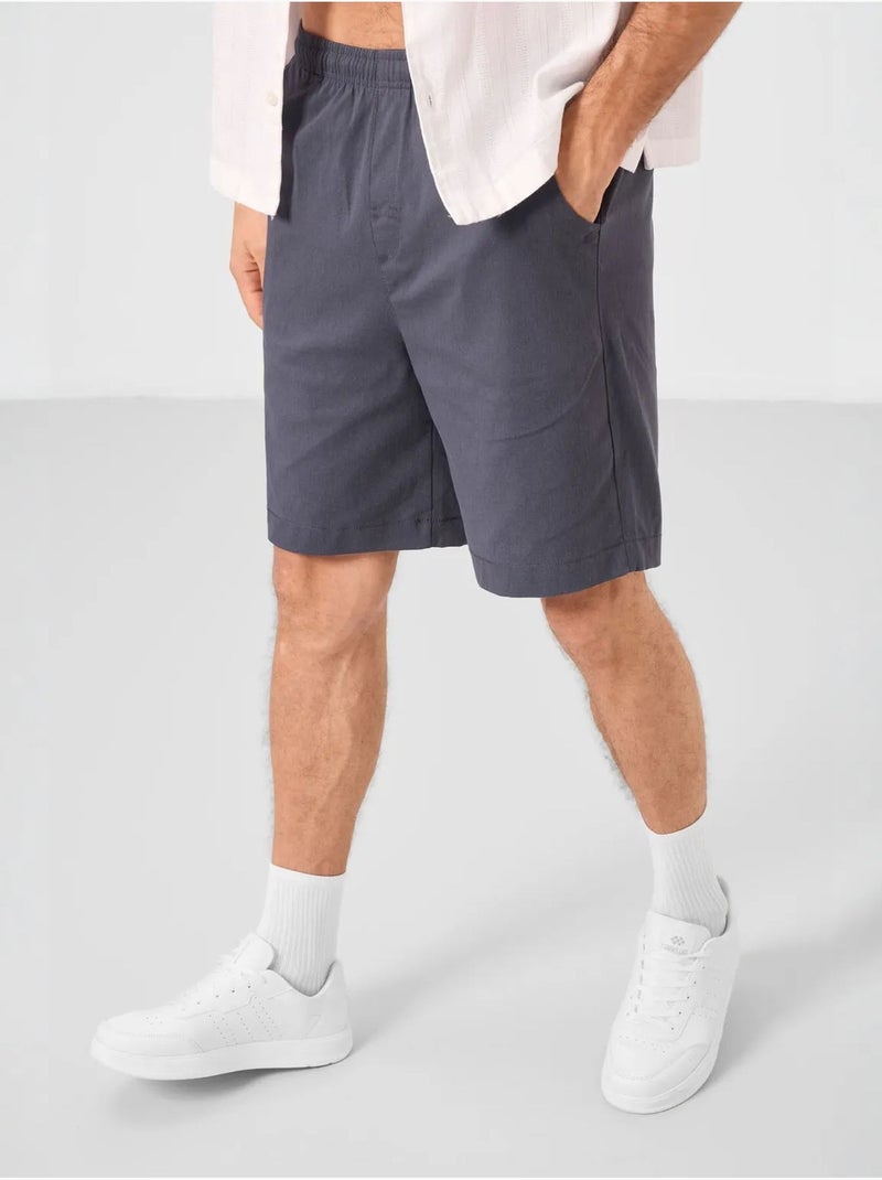 Pantaloncini chino da uomo regular fit tommy Grigio nero - Kiabi