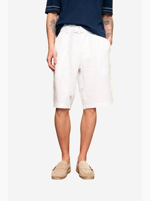 Pantaloncini chino in misto lino a vita alta giesto - Kiabi Pantaloncini chino in misto lino a vita alta giesto - Kiabi