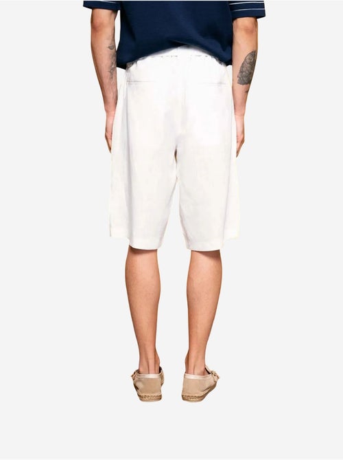 Pantaloncini chino in misto lino a vita alta giesto - Kiabi Pantaloncini chino in misto lino a vita alta giesto - Kiabi