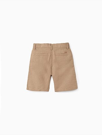 Pantaloncini chino lunghi in lino e cotone