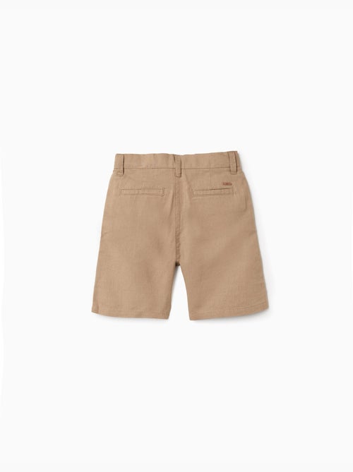 Pantaloncini chino lunghi in lino e cotone - Kiabi