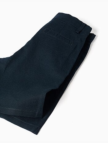 Pantaloncini chino lunghi in lino e cotone